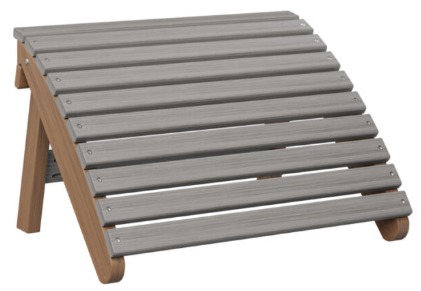 Berlin Gardens Folding Adirondack Footstool (Natural Finish)